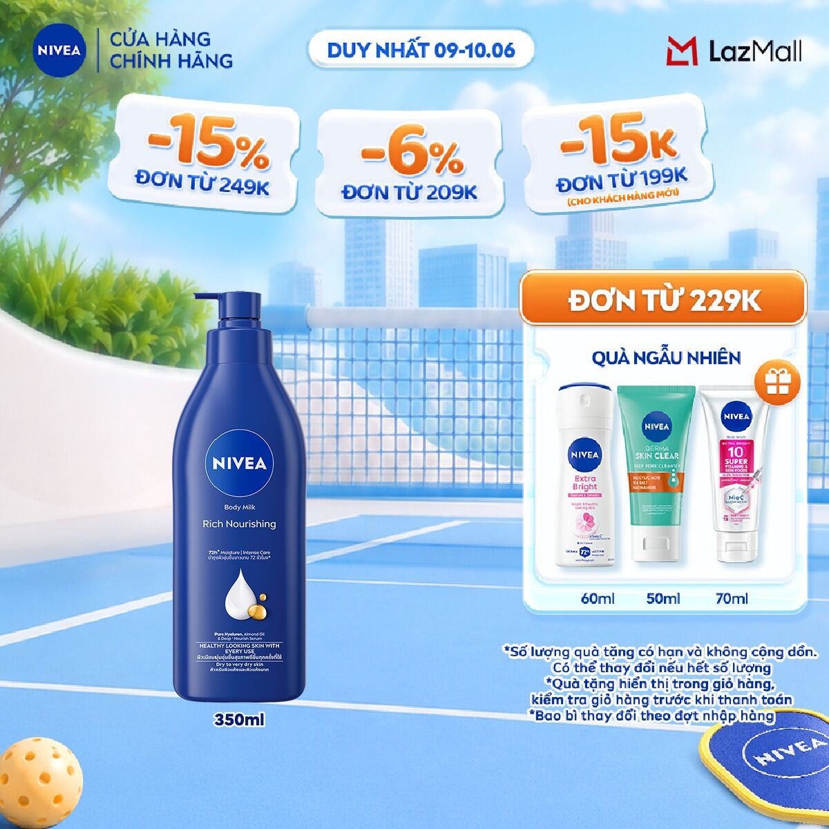 Sữa Dưỡng Thể NIVEA Dưỡng Ẩm Chuyên Sâu Vitamin E (350 ml/ 500 ml) - 98940/98943