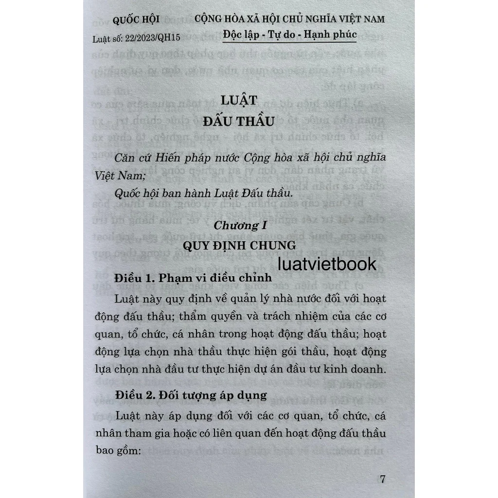 Luật Đấu Thầu