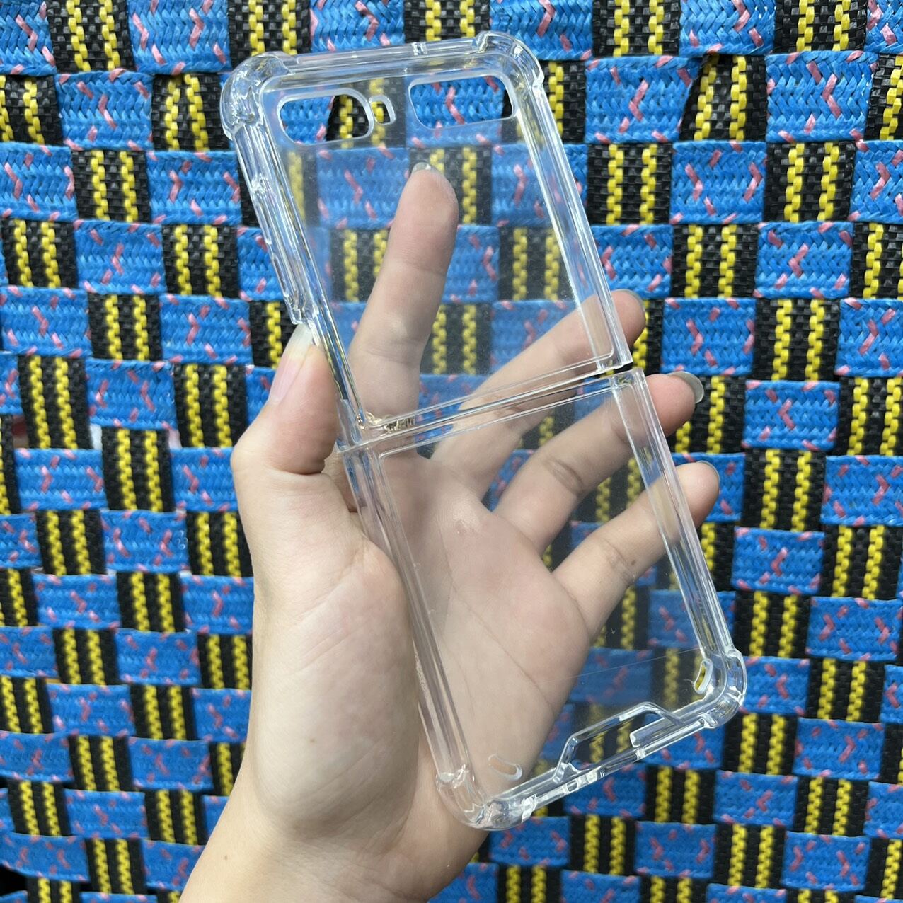 Case Ốp lưng Samsung Z Flip 1 2 viền dẻo chống sốc lưng cứng chống ố vàng