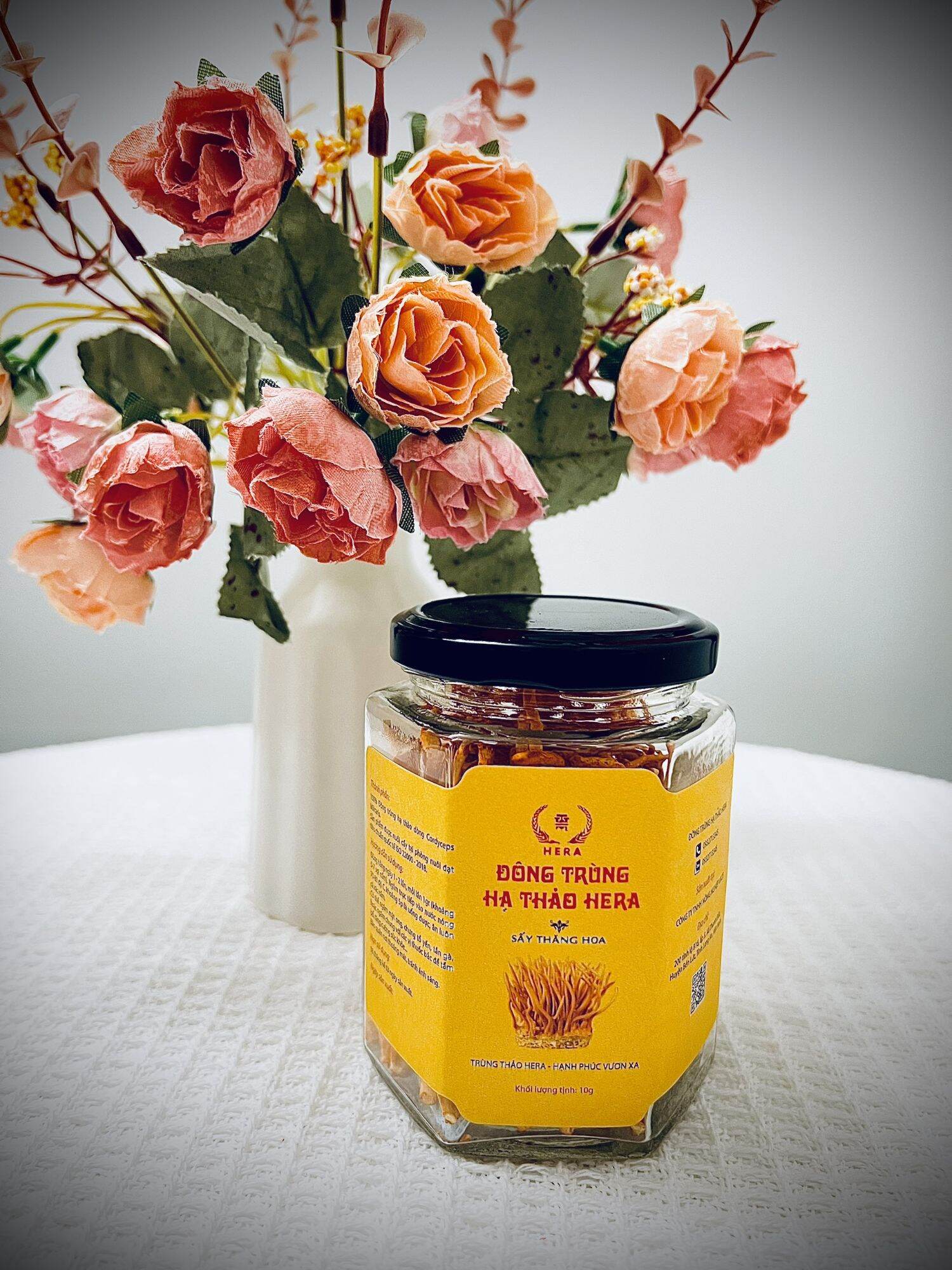 Đông Trùng Hạ Thảo HERA Xấy Thăng Hoa - Hủ 10g