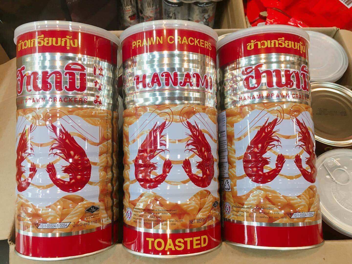 Snack Tôm Thái Hanami Lon/110g
