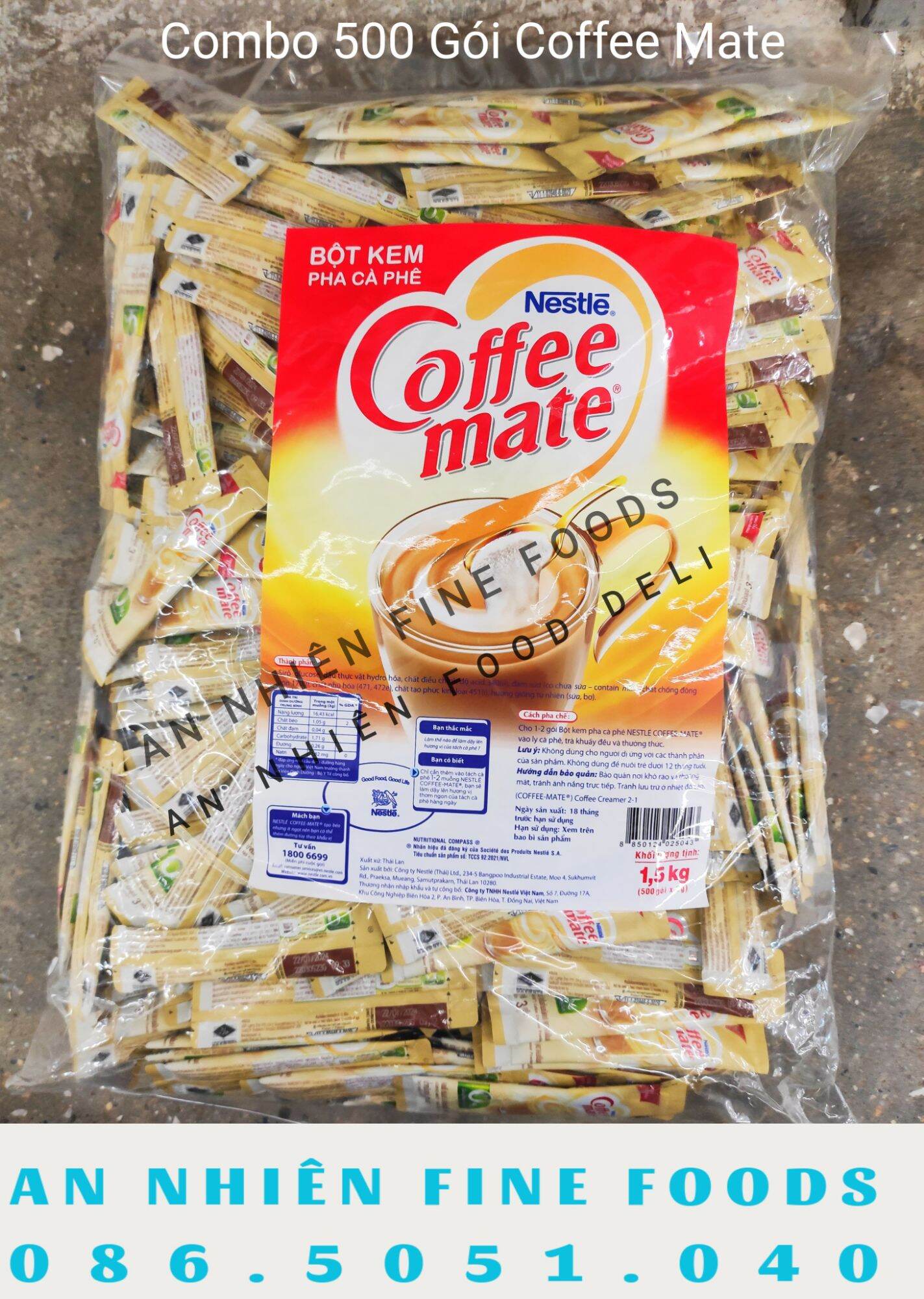 Combo 500 Gói Bột Kem Pha Cà Phê Nestlé Coffee Mate
