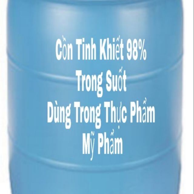 1 Lít Cồn (Ethanol) Tinh Khiết 98% - Dùng Trong Mỹ Phẩm - Thực Phẩm