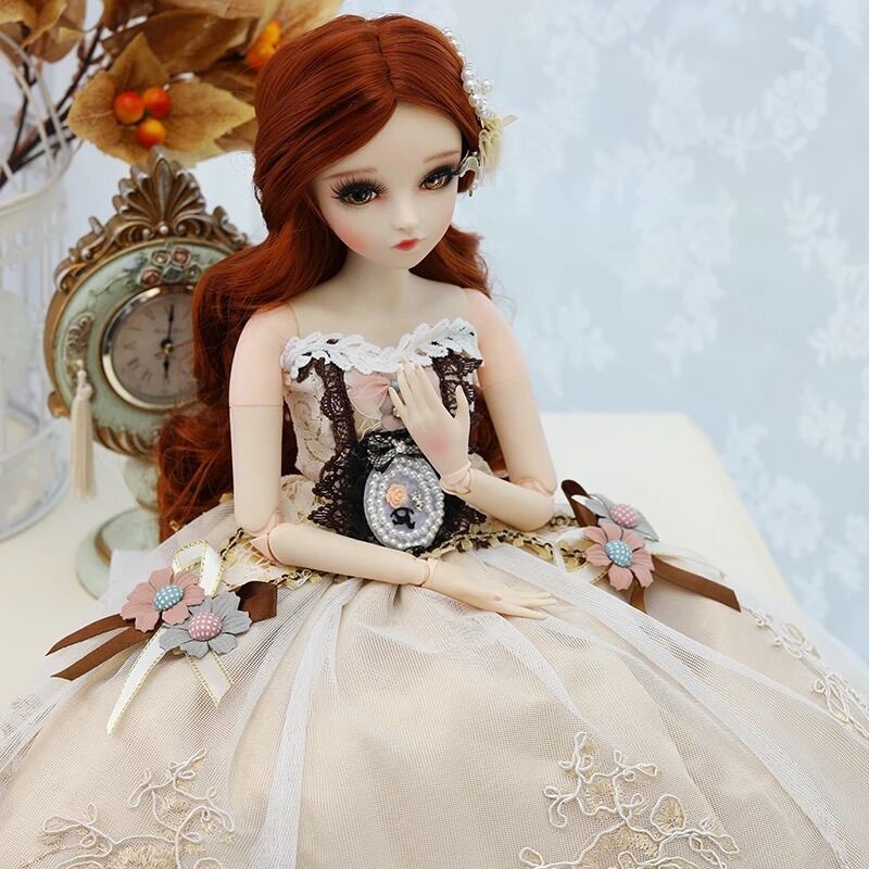 Búp Bê Công Chúa 60cm Doris FU Thay Được Tóc + Mắt - Regina