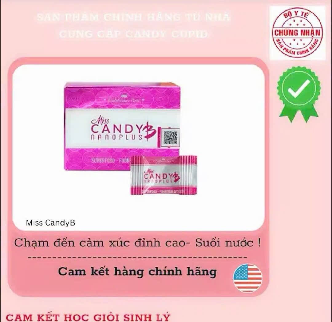 ( Tách lẻ 3v)Kẹo Miss Candy Mỹ Chính Hãng Date Mới Nhất Hộp 8 Viên
