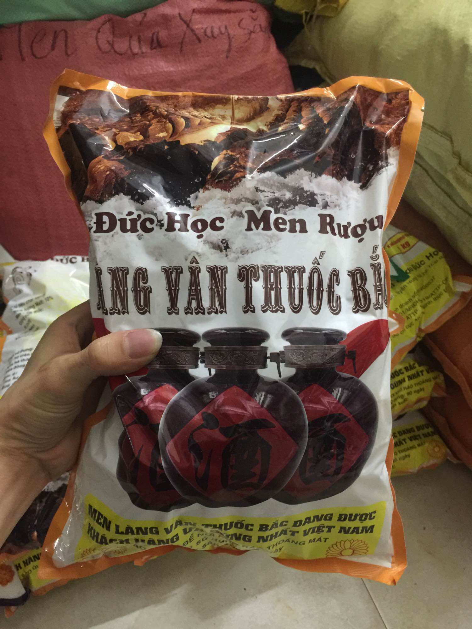 Men Nấu Rượu Làng Vân Thuốc Bắc gói 1kg