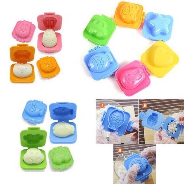 Khuôn bento khuôn tạo hình cơm đậu hũ non cho bé