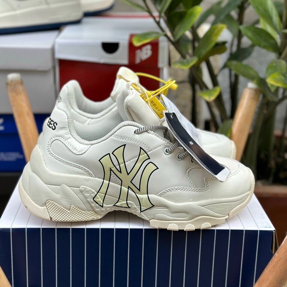 Giày mlb ny vàng kem fullbox - ann shoes