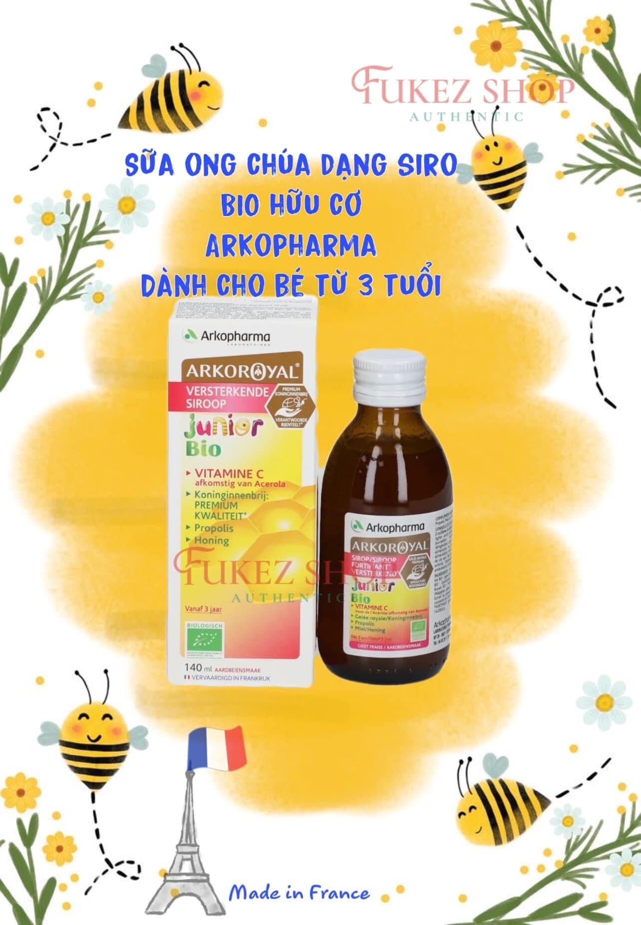Siro bổ sung sức đề kháng cho bé Arkopharma 140ML - Hàng Pháp đủ bill