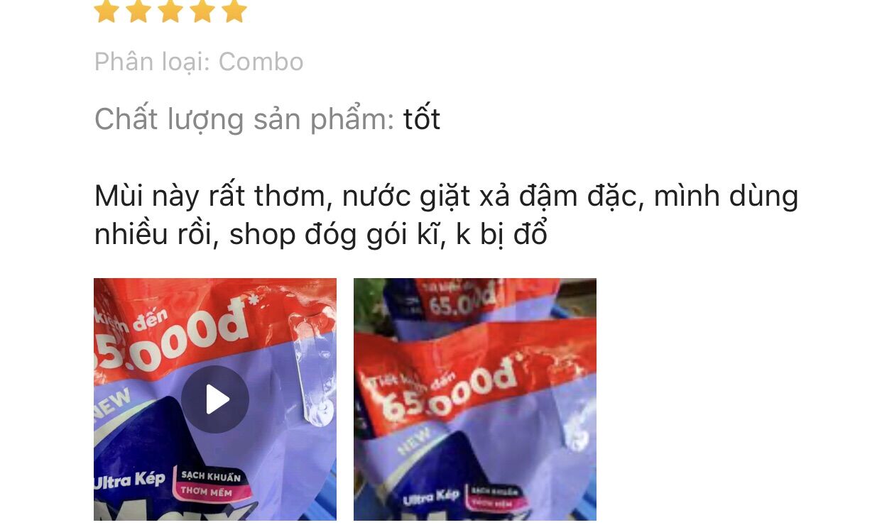 Nước Giặt Xả Mãkleen túi 3.8kg