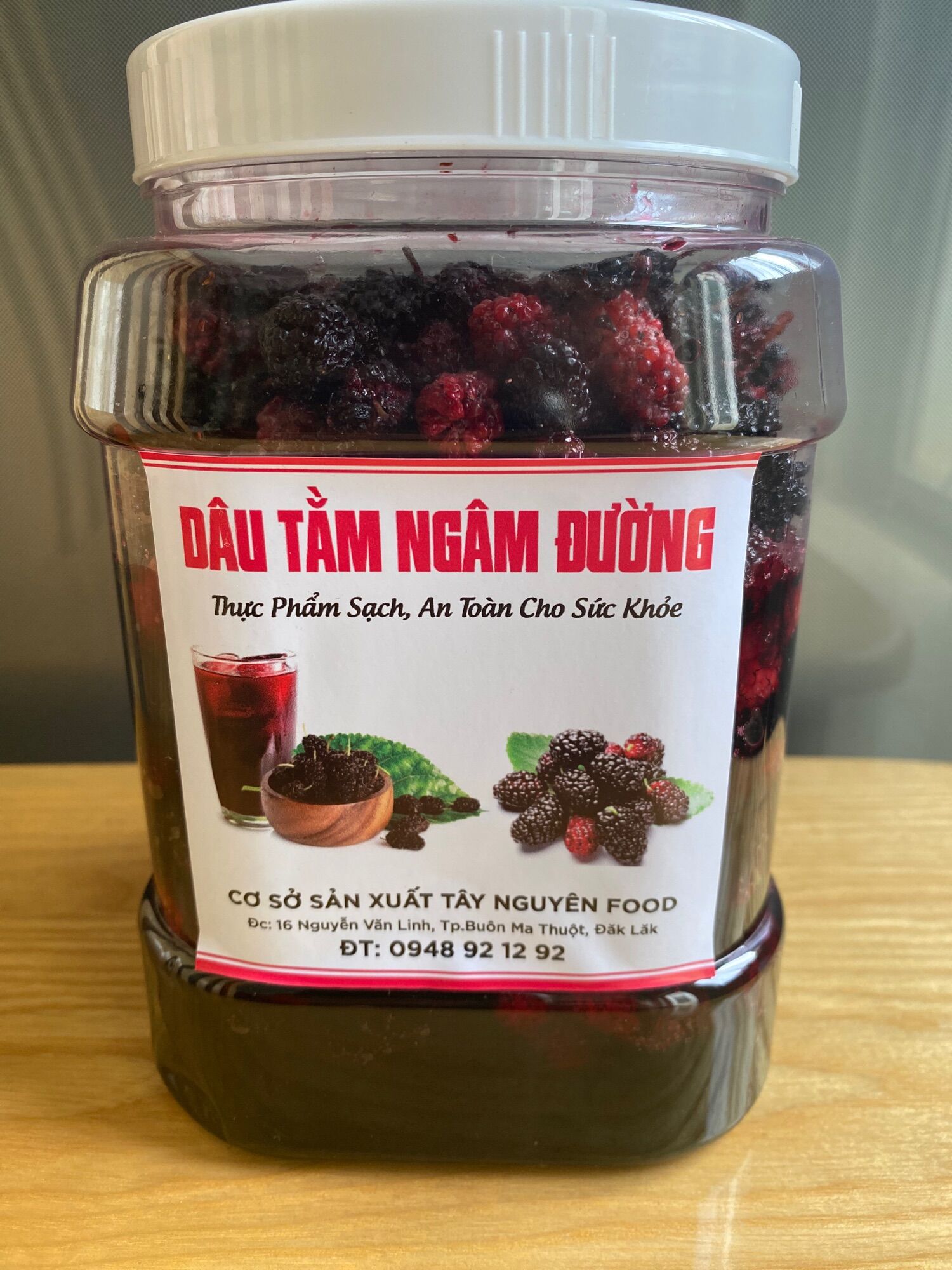 Dâu tằm ngâm đường phèn 1kg