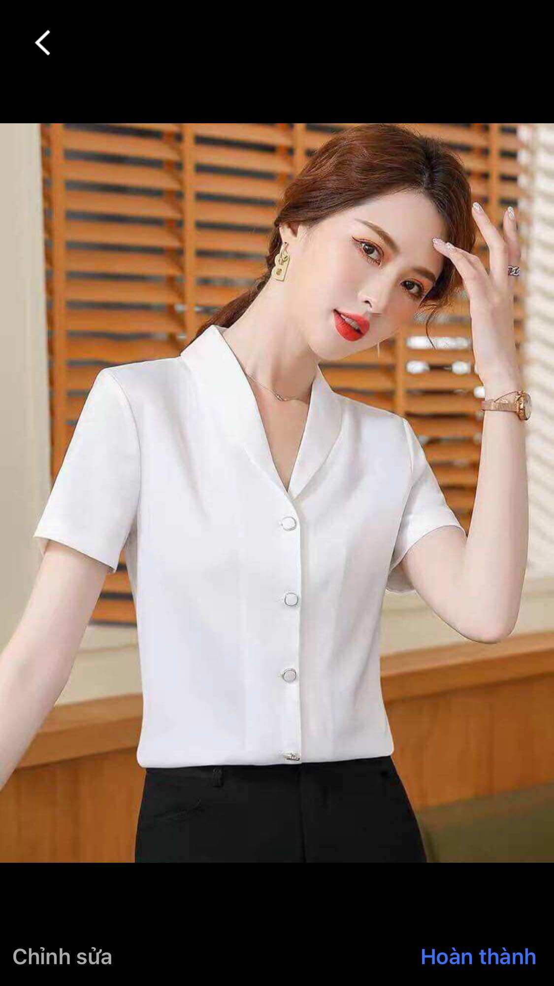 AO2 Áo cổ sam tay ngắn đủ Size chất liệu vải mango