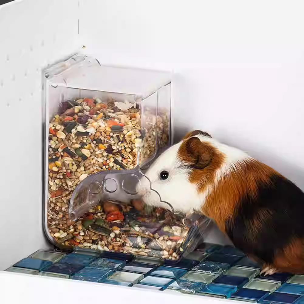 KuoLi | Máy Bơm Thức Ăn Tự Động Cho Hamster Thỏ Nhựa Trong Suốt