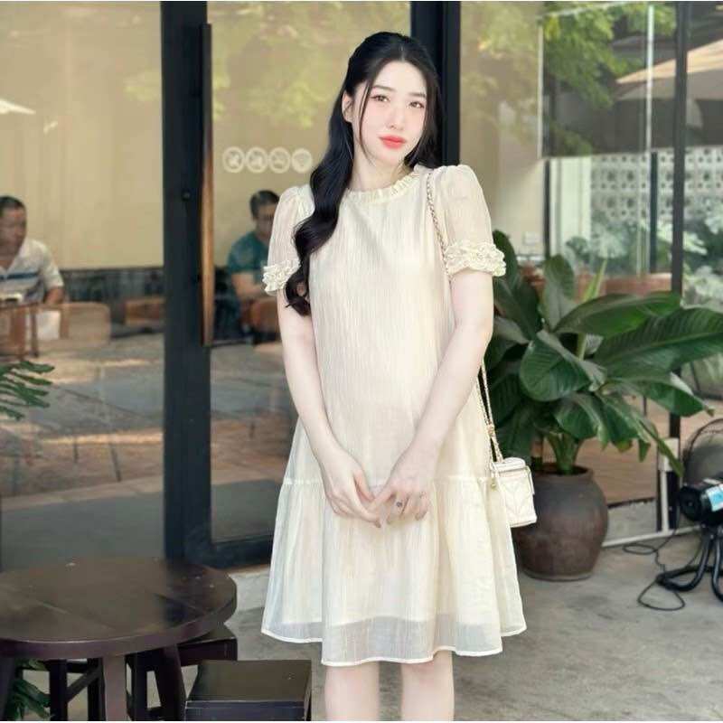 Đầm bầu voan 2 lớp mùa hè siêu mát