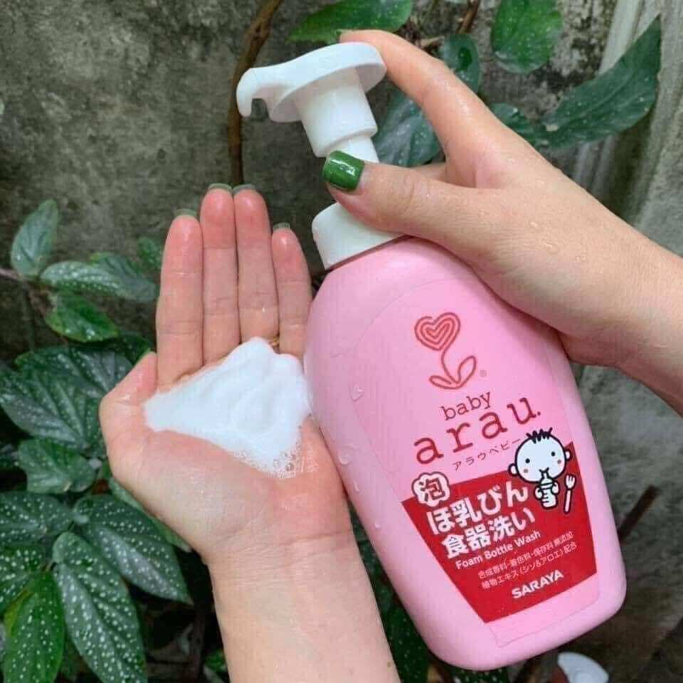 Nước rửa bình sữa Arau dạng bọt MMS8190 500ml