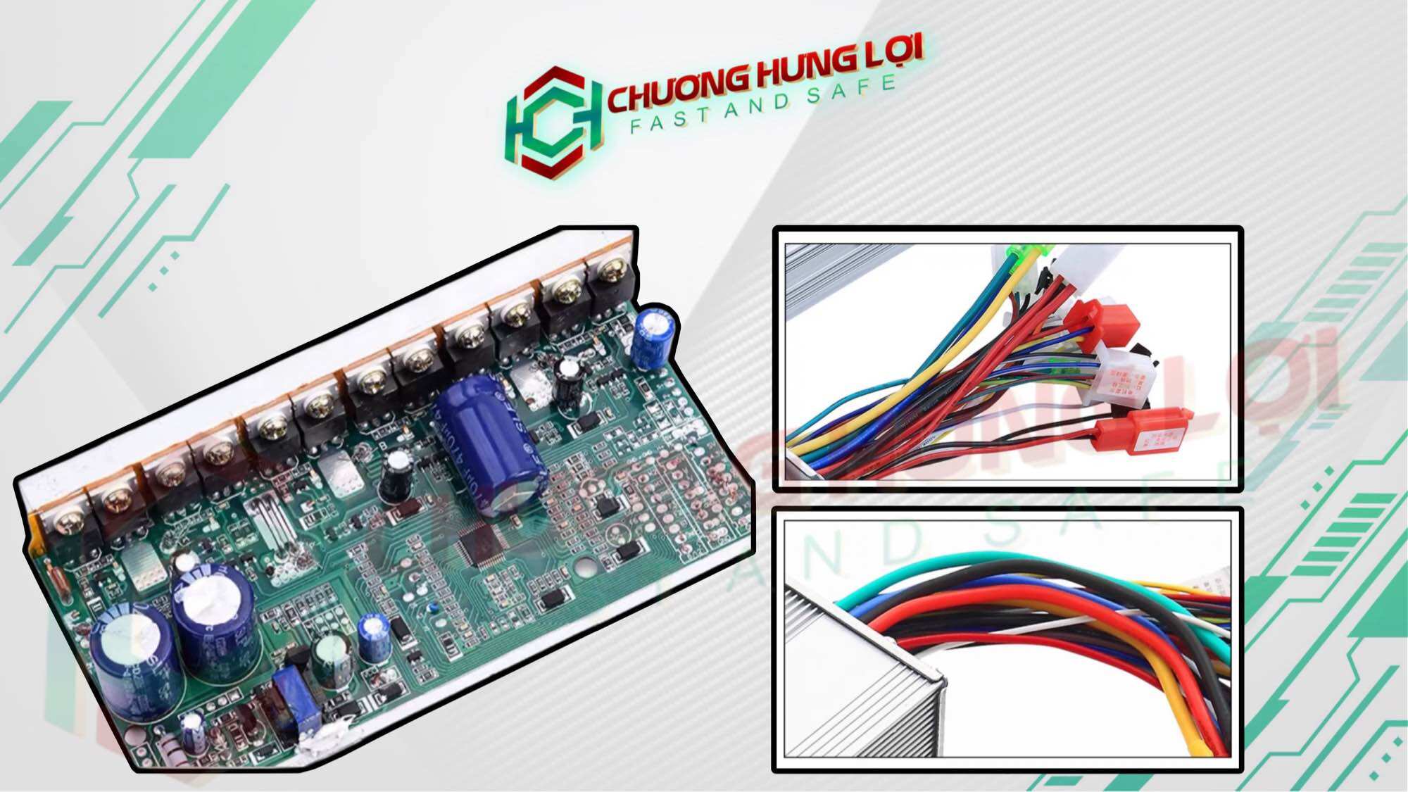 IC Điều Tốc Đa Năng Xe Điện 48v 60v 800w 15 Fet