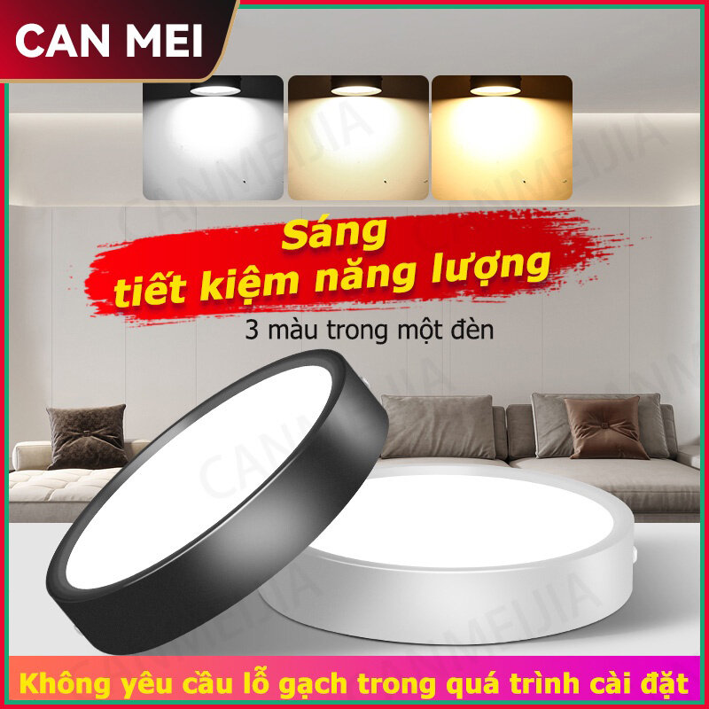 Đèn led âm trần gắn trên bề mặt đèn led chiếu sáng 220v 110v 5/10/15/25w đèn trần led điện dùng cho chiếu sáng gia đình