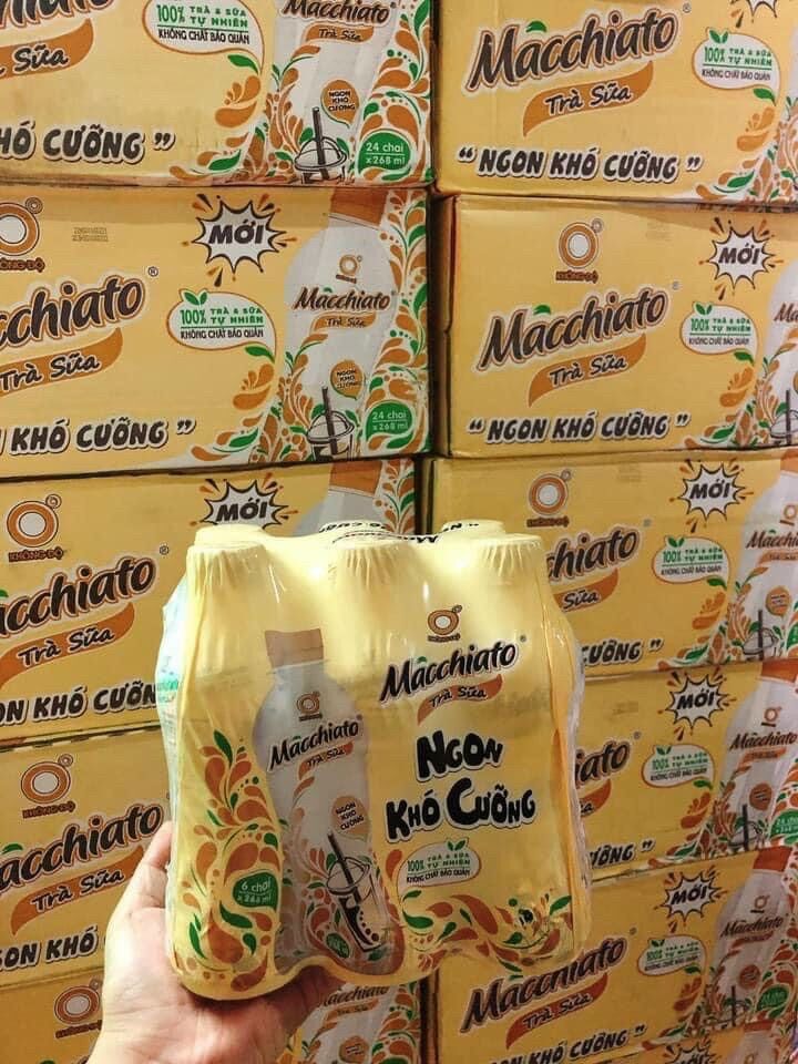 TRÀ SỮA MACHIATO LỐC 6 CHAI
