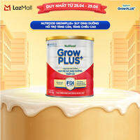 [BAO BÌ MỚI] Sữa bột Nutifood GrowPLUS+ Suy Dinh Dưỡng (Đỏ)  - Hỗ Trợ Tăng Cân, Tăng Chiều Cao (Lon 1,65 Kg)
