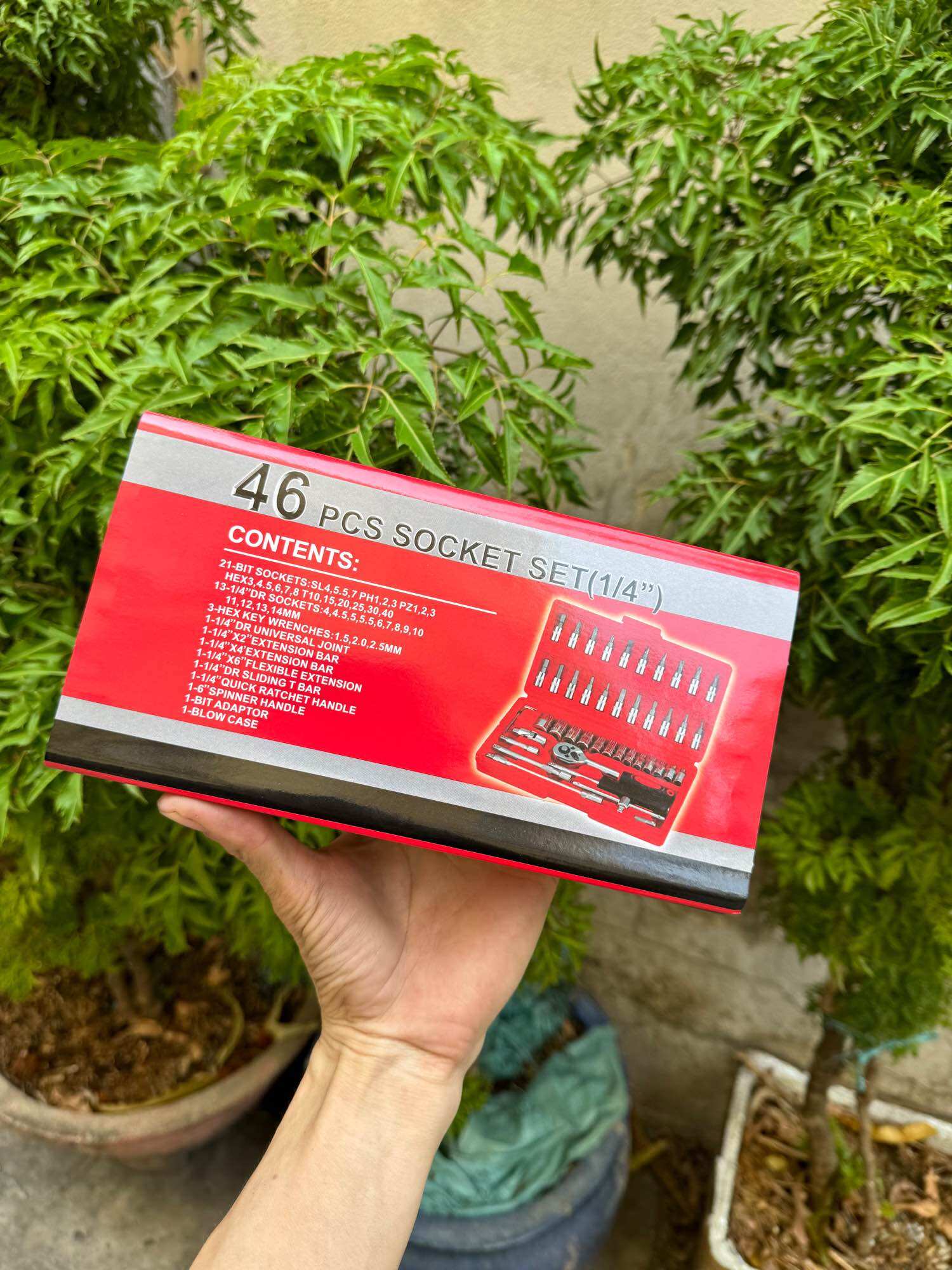 bộ dụng cụ sửa chữa 46 chi tiết 1/4 cao cấp