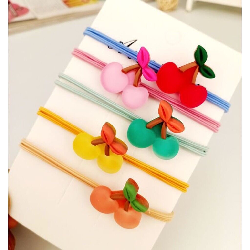 🔥🔥Xả Hàng_ 10 dây cột tóc trái Cherry xinh lung linh