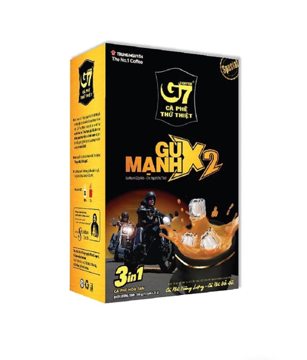 Cà phê g7 3in1 gu mạnh - hộp 12 gói 25gr - cà phê hòa tan