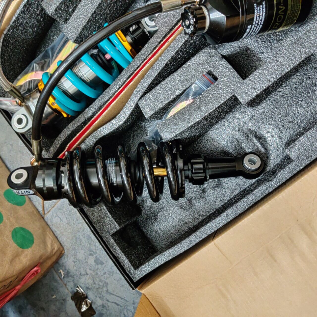Phuộc NITRON bình dầu gắn Raider Satria