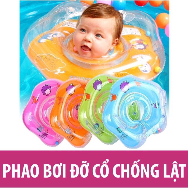 Phao tắm đỡ cổ an toàn cho bé