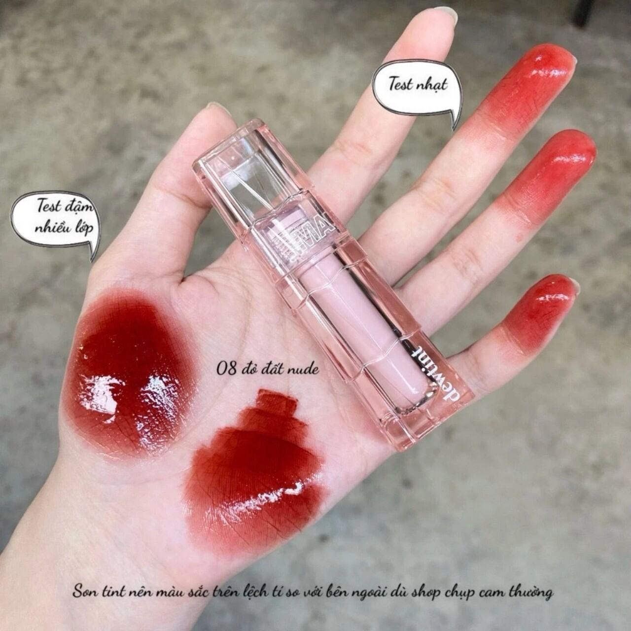 son kem thạch bóng nước thủy tinh makemine