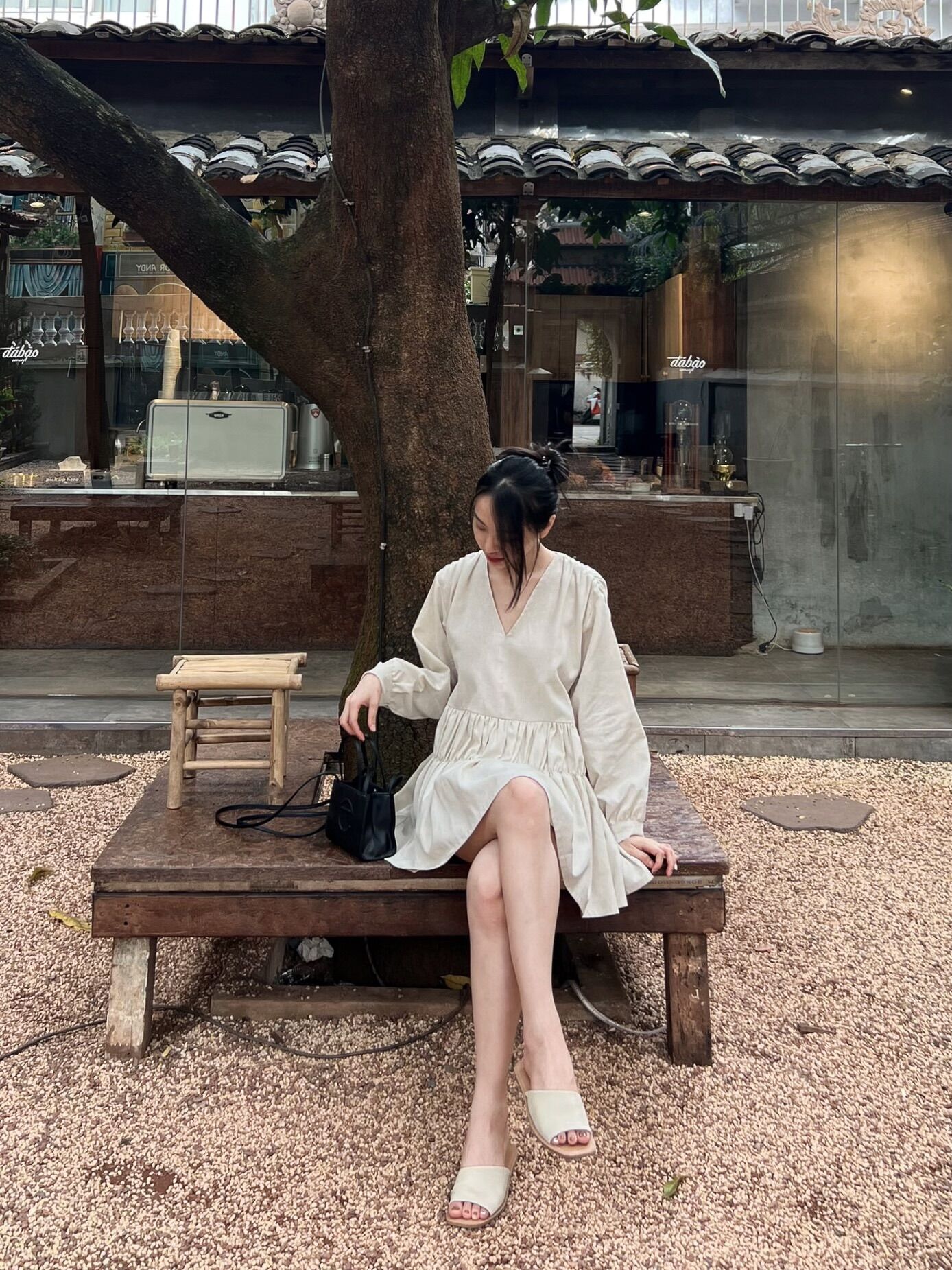 Nandy Dress - Đầm Linen Babydoll ( ảnh chính chủ )