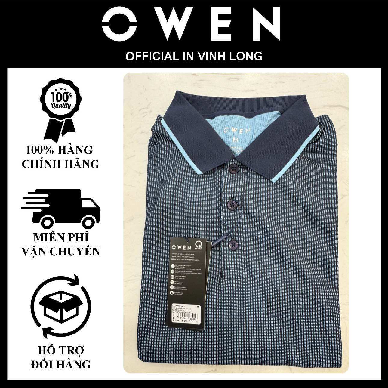 Áo Polo nam Owen form BodyFit ôm còn size S