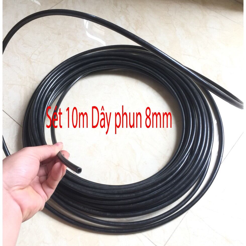 Sét 10m ống phun sương 8mm, chất lượng cao cho máy bơm phun sương chất lượng cao