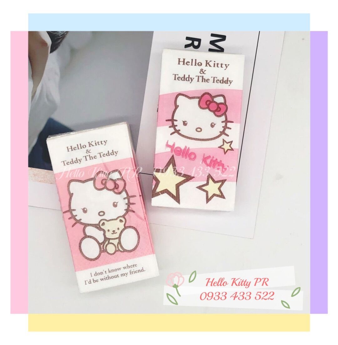 Khăn giấy bỏ túi Hello Kitty