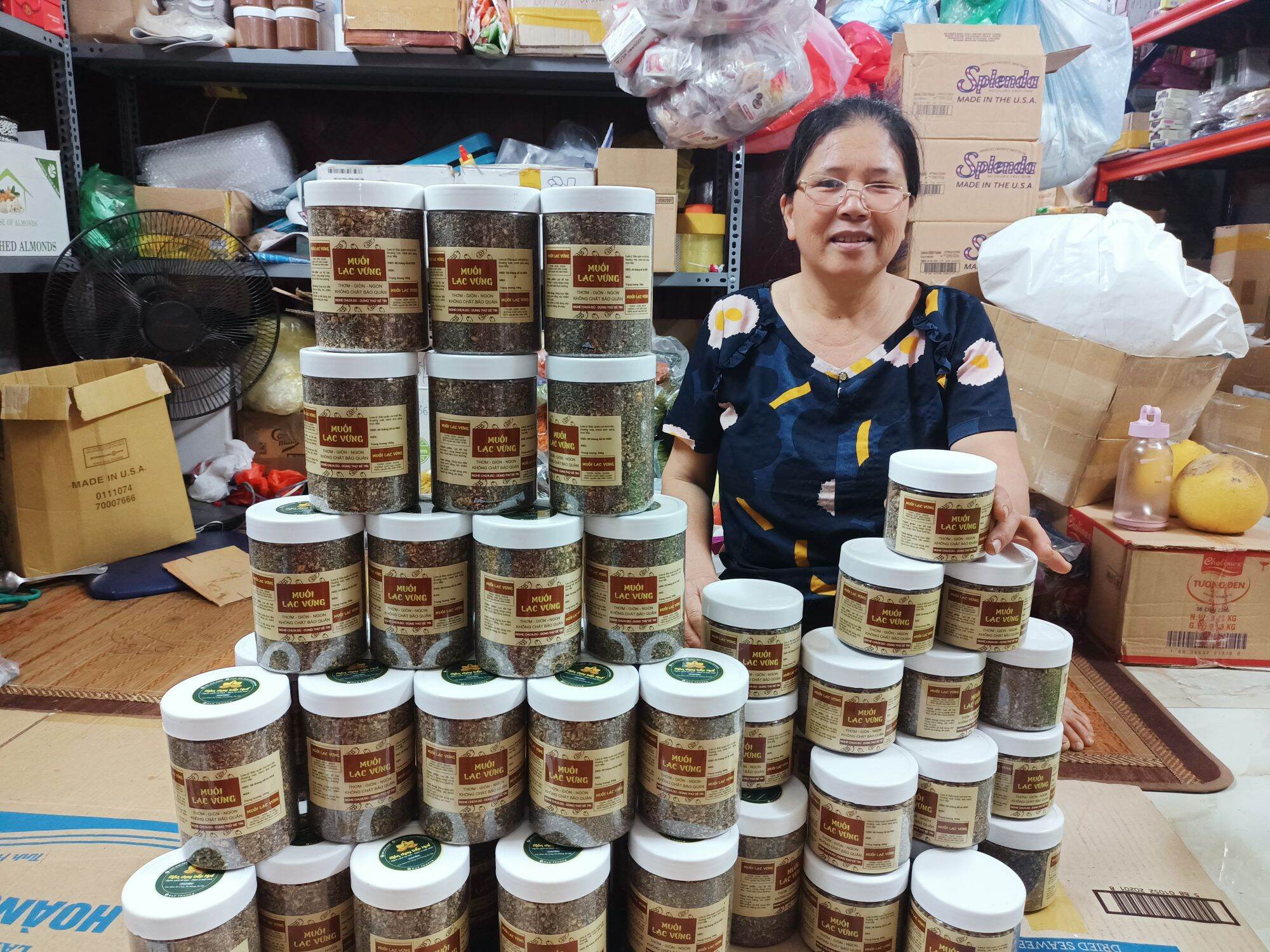 500g muối lạc vừng thơm ngon (Lạc đỏ vừng đen)