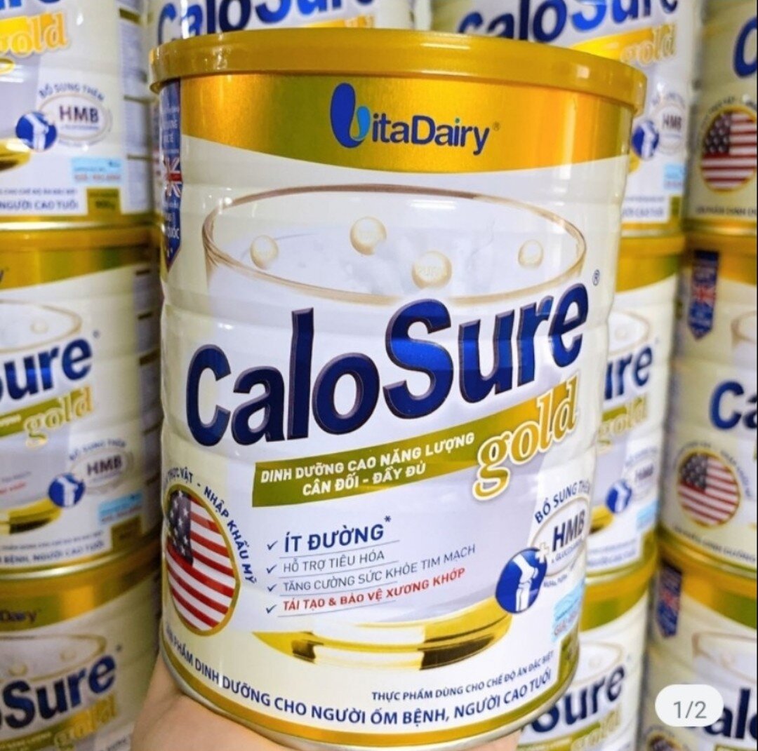 Sữa calosure gold ít đường 900g
