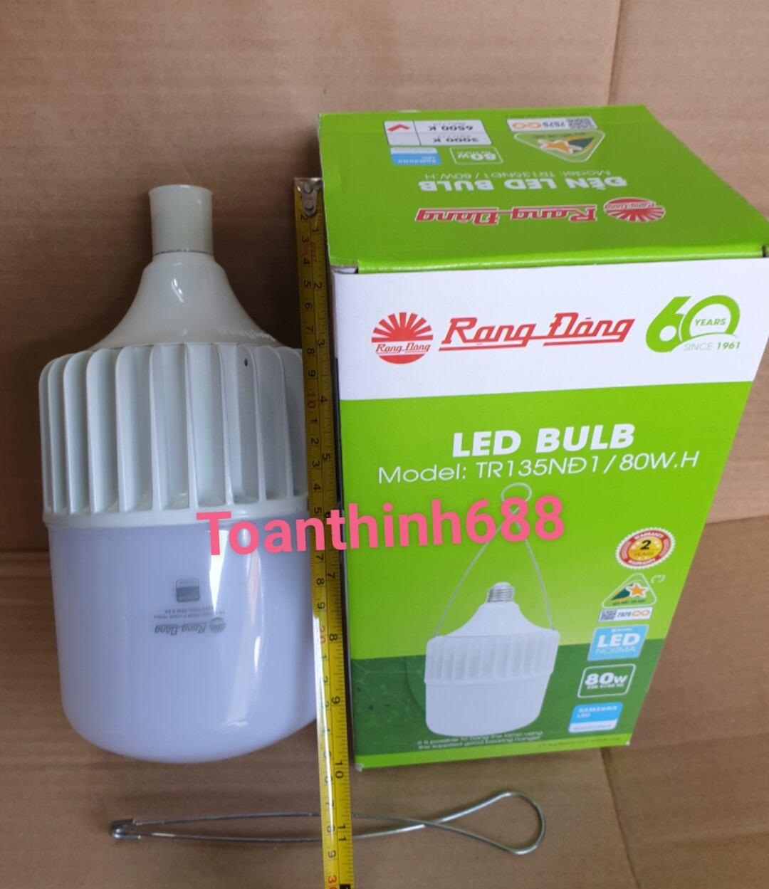 [HCM]Bóng đèn Led trụ 80w Rạng Đông sáng trắng