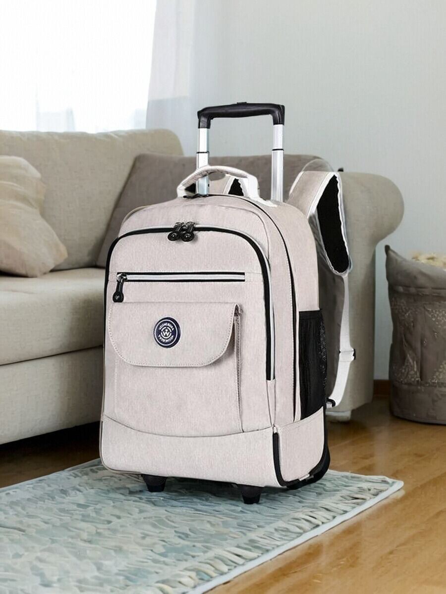 Túi Du Lịch Kéo Siêu Nhẹ Túi Đi Học Cho Nam Và Nữ Túi Du Lịch Kéo Oxford Polyester Túi Du Lịch Kéo Có Thể Mở Rộng