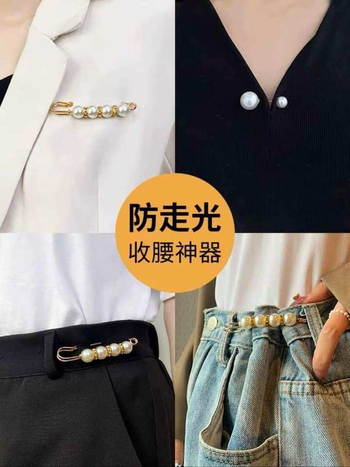 set 13 gim cài quần áo