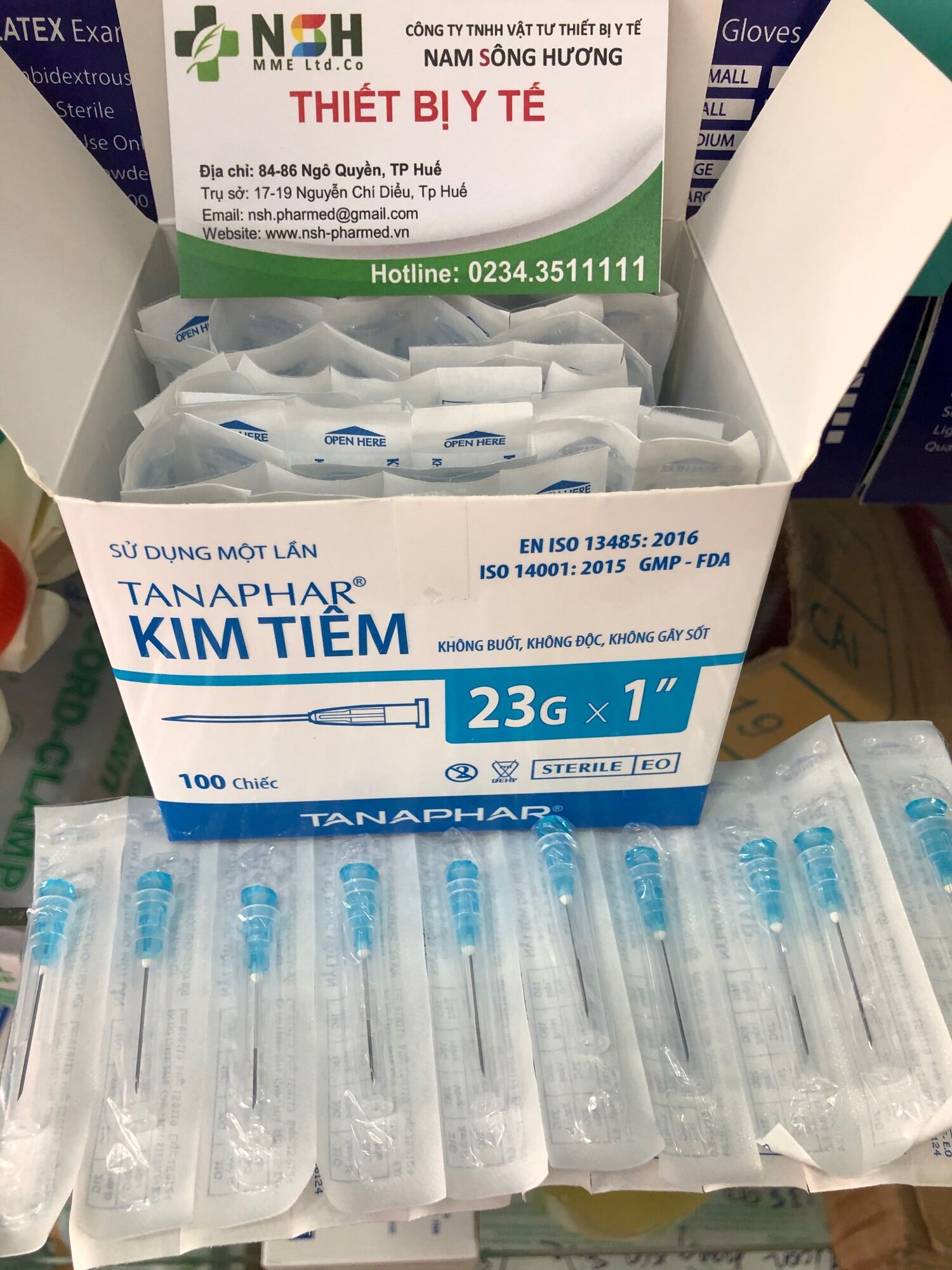 ❤ đầu kim tiêm ép vỉ tiệt trùng 23g tanaphar - đầu kim tiêm sạc lấy thuoc 23g tanaphar đầu kim tiêm vô trùng 23g tanaphar