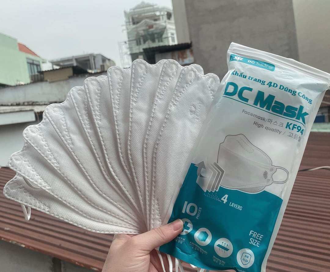 combo 200 chiếc khẩu trang kf94-4 lớp Dũng Công