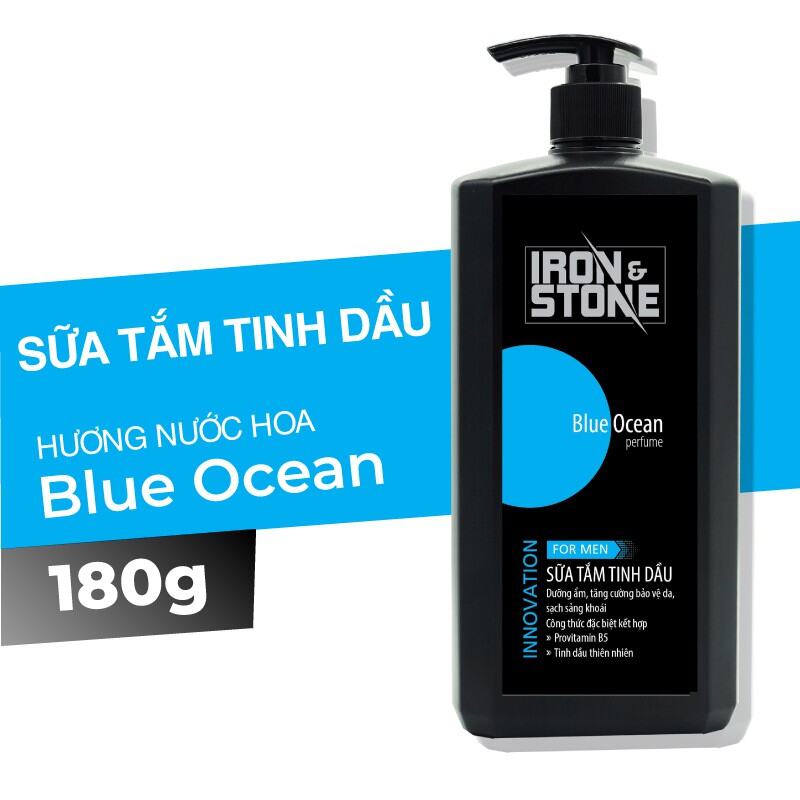 Dầu Gội Tinh Dầu Nước Hoa Iron Strone Blue Ocean 180gr