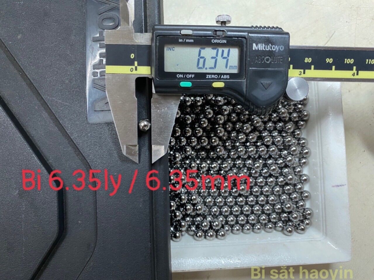 Bi 6.35mm bằng sắt bi sau xe đạp