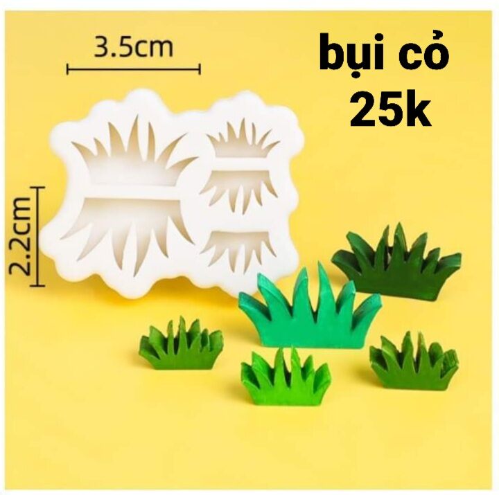 Khuôn silicon bụi cỏ
