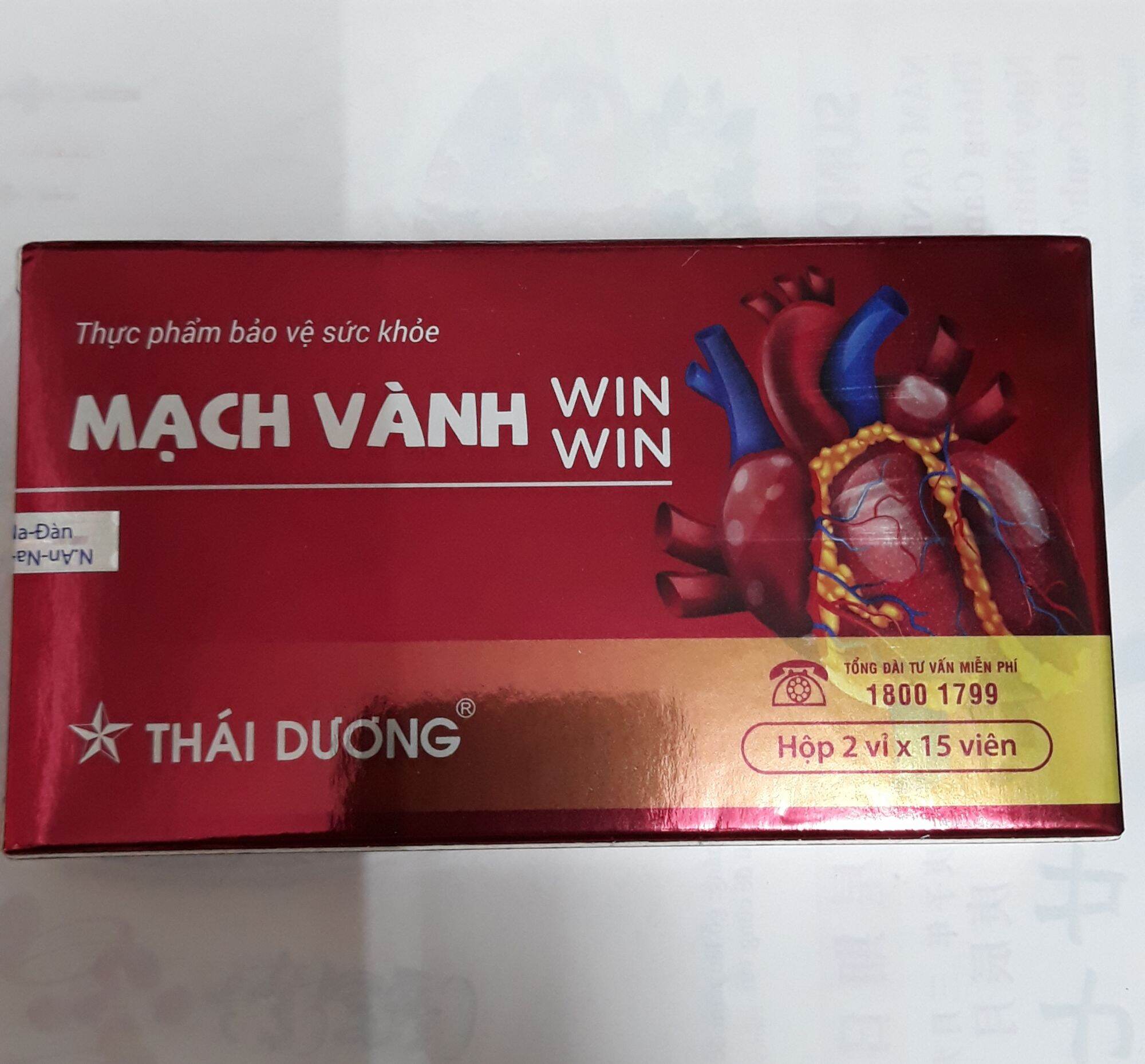 Mạch vành win win hộp 30 viên
