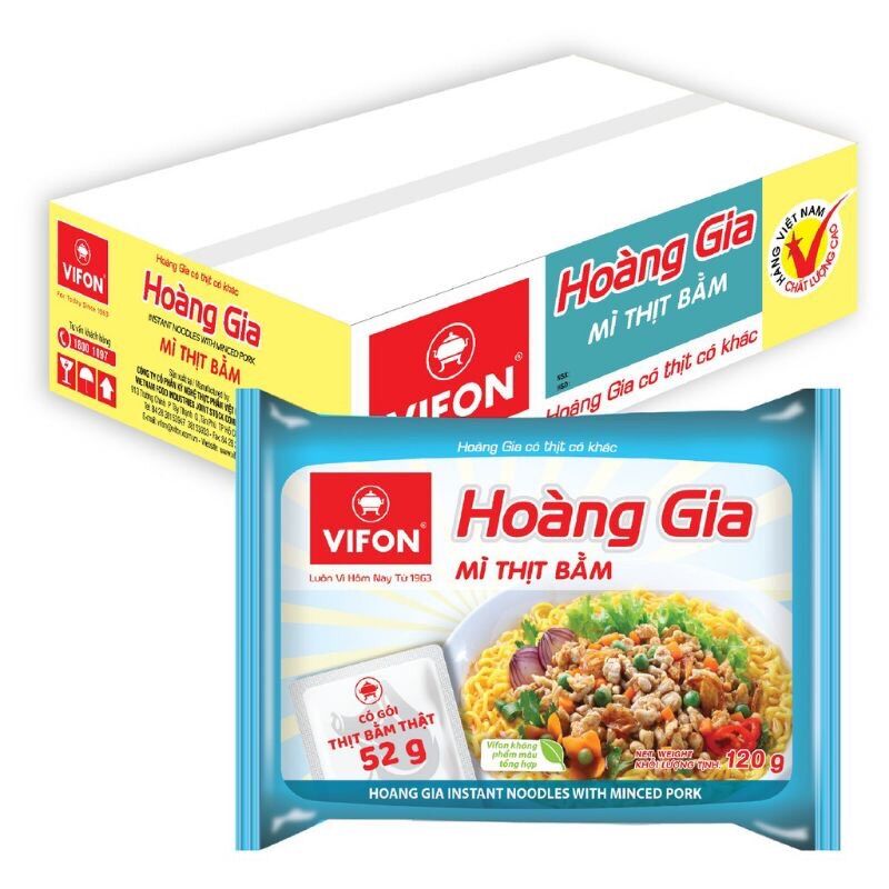 Hoàng gia mì thịt bằm vifon có thịt thật