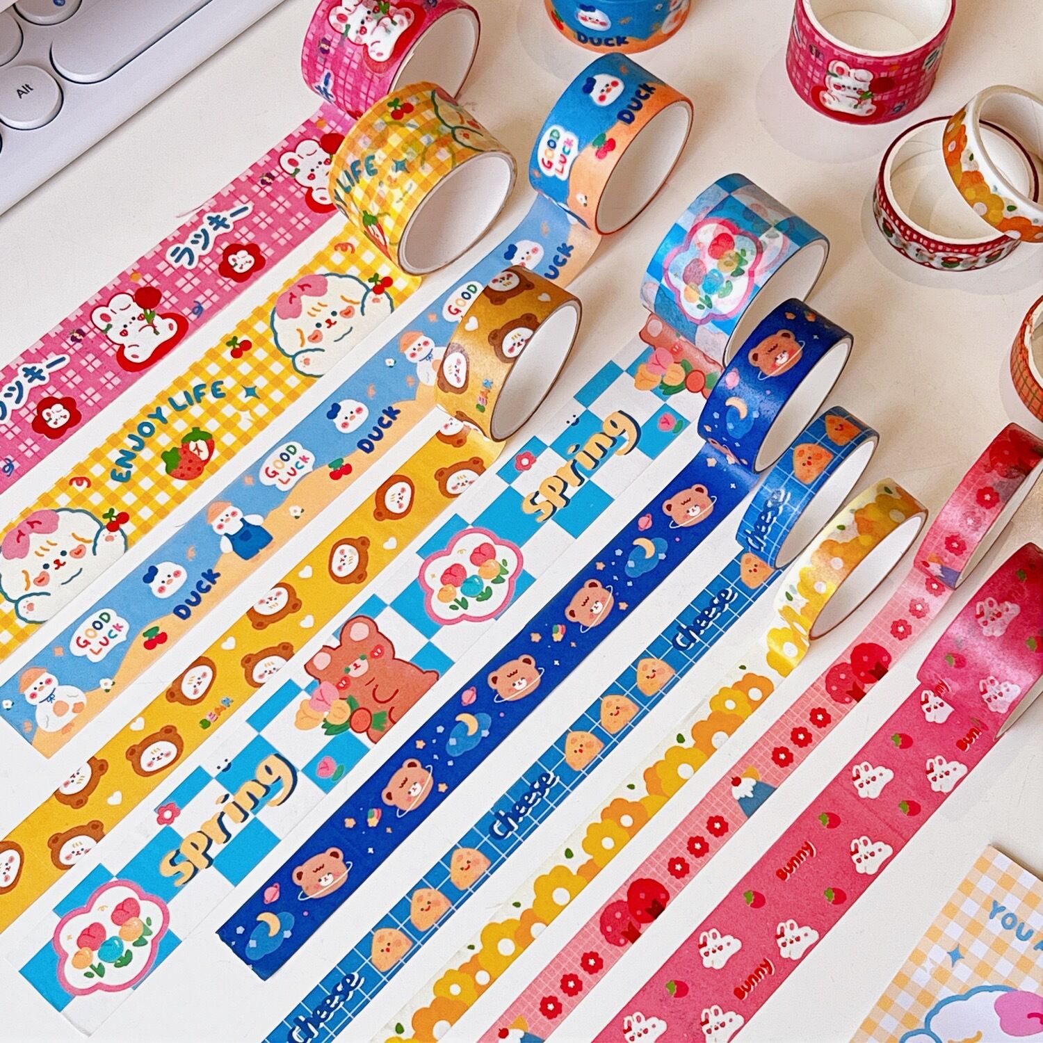 Set 5 cuộn băng dính washi tape