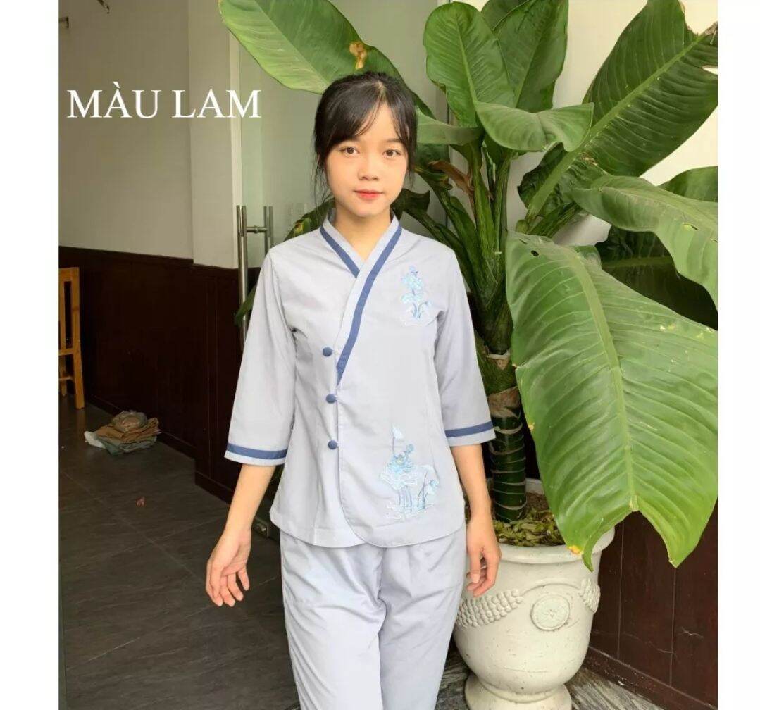 ĐỒ LAM ĐI CHÙA NỮ CHẤT VẢI KATE LOẠI 1