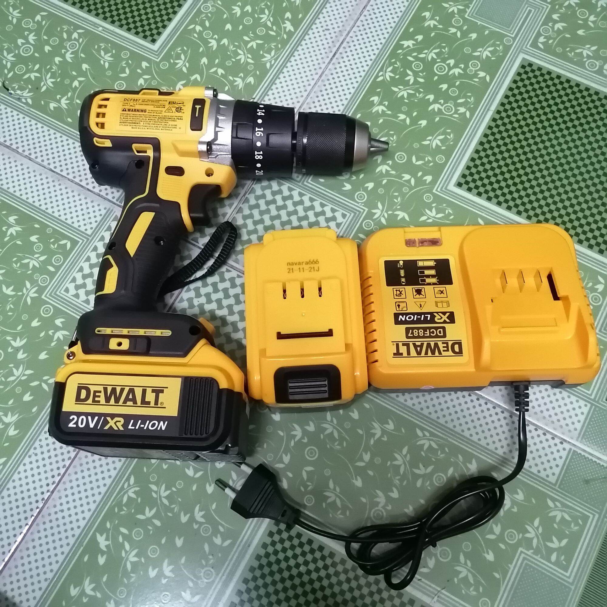 thân máy khoan pin DEWALT 20V (Chỉ 1 thân máy)
