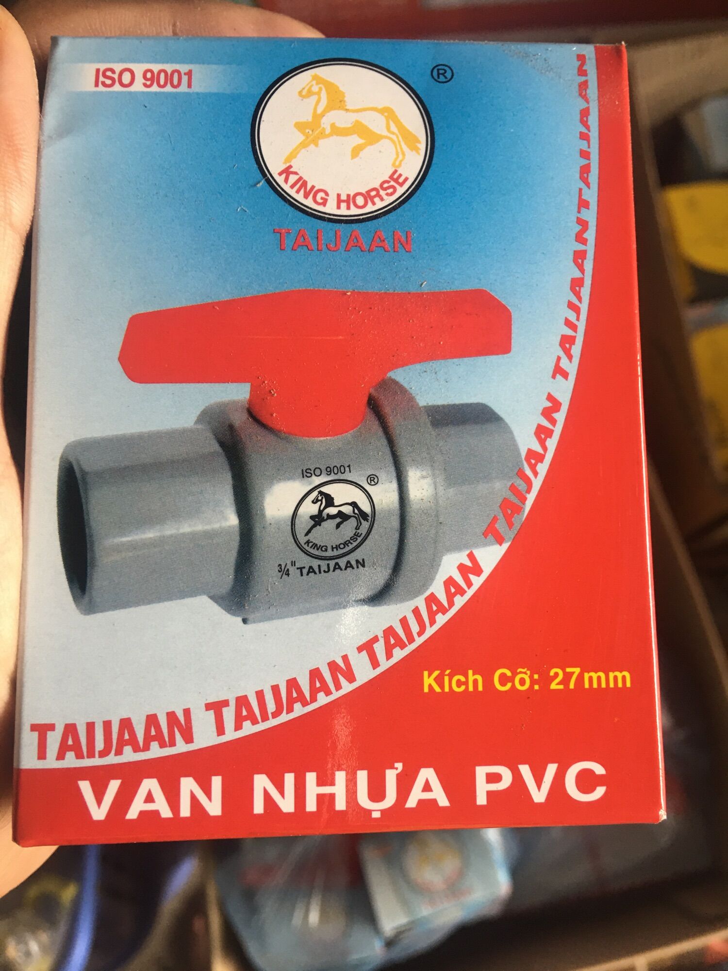 Van khoá nước siêu nhẹ phi 21 , 27 ,34 / khoá ngựa đỏ taijan