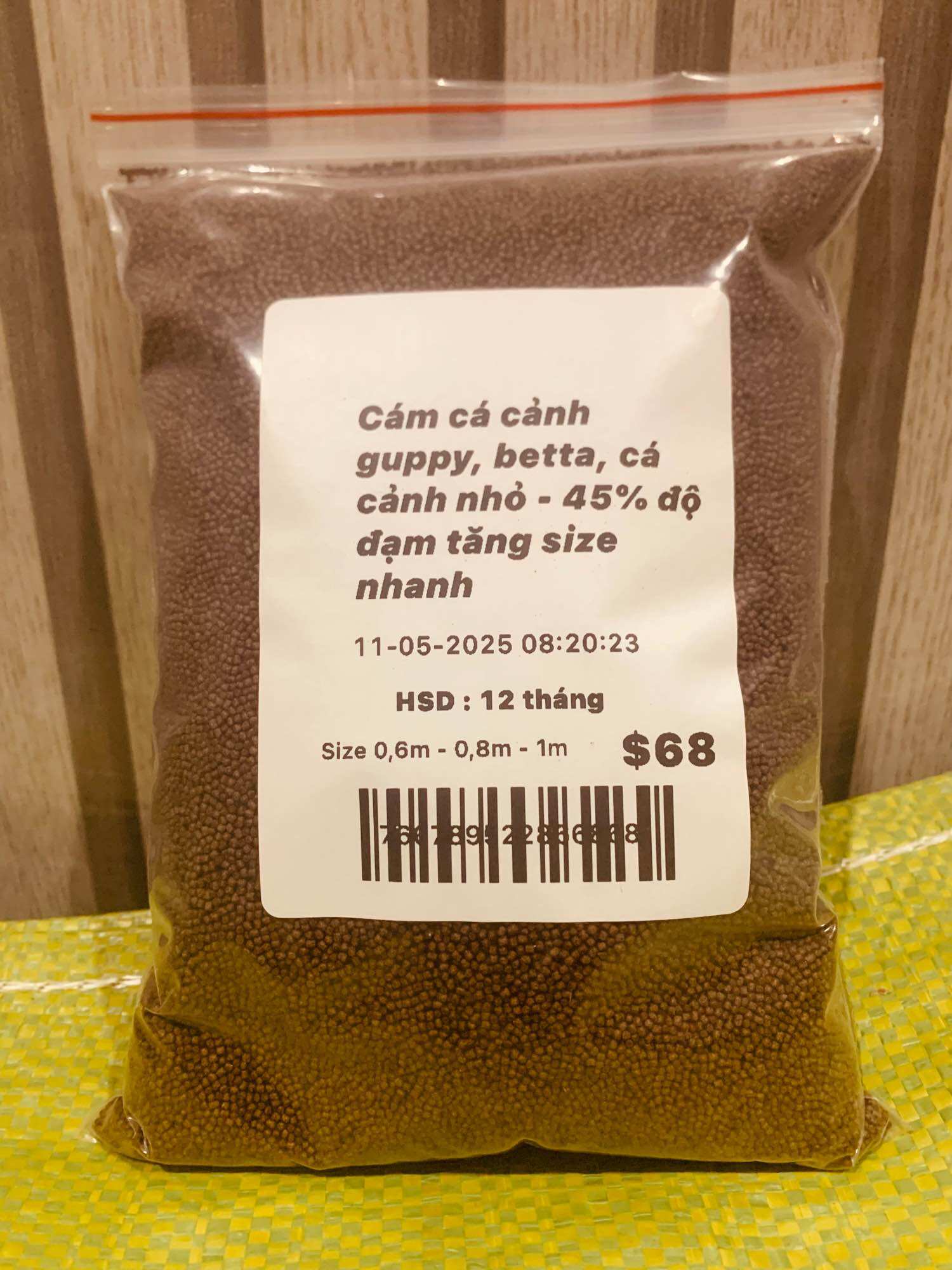 Cám cá độ đạm cao 55% giúp cá nhanh lớn khoẻ mạnh